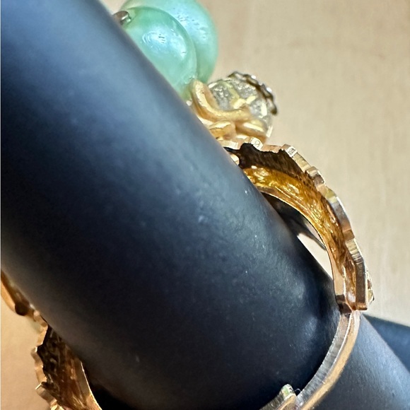 Handmade Miami Artist William Holman 111 . Green gold 24 Goldleaf  adj 6.5 -8 j - Picture 11 of 15